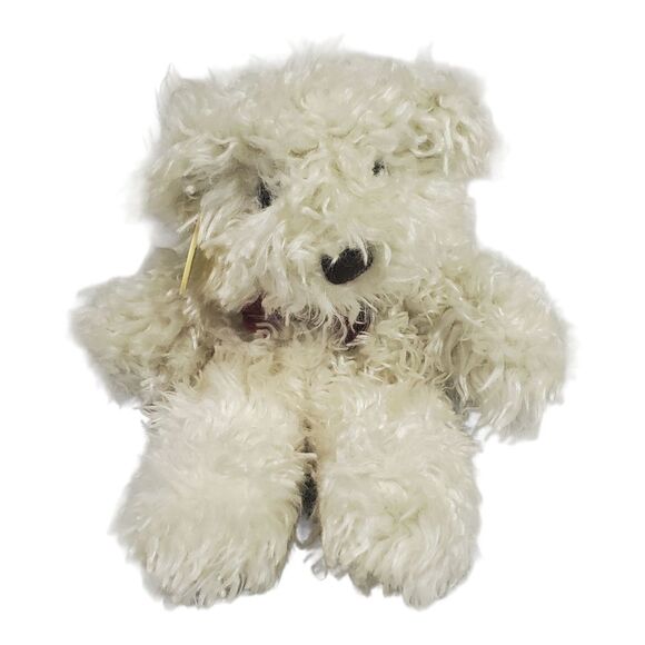 Ganz Antique Roosevelt Vintage Teddy Bear Cream Shaggy Floppy Stuffed Plush 10" - Picture 1 of 14